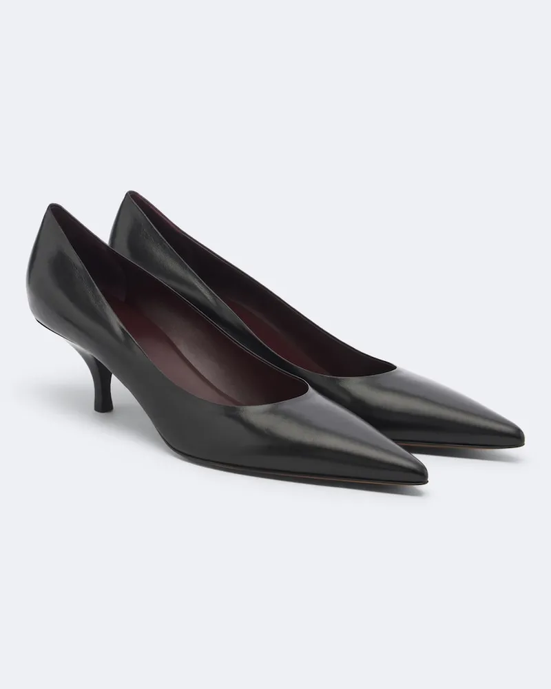 The Row Pumps Lili aus Leder Schwarz