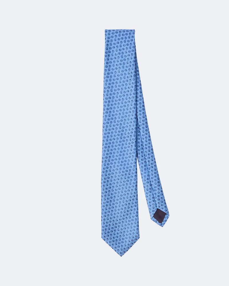 Charvet Krawatte aus Seiden-Jacquard Blau