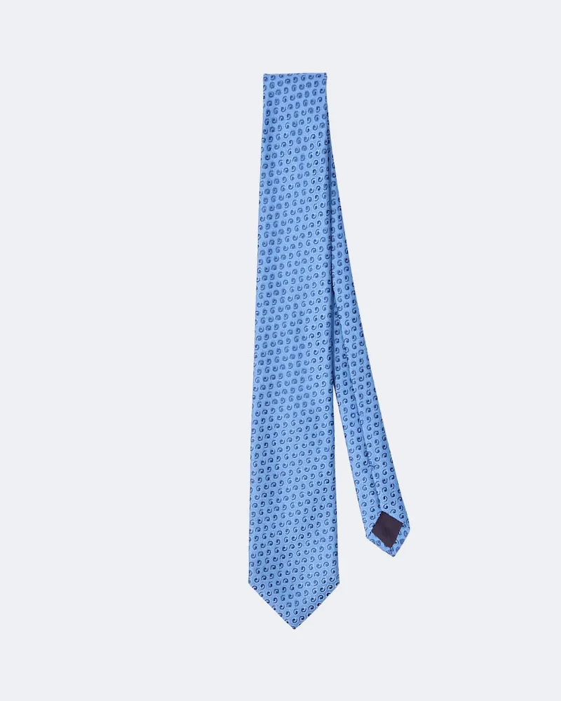 Charvet Krawatte aus Seiden-Jacquard Blau