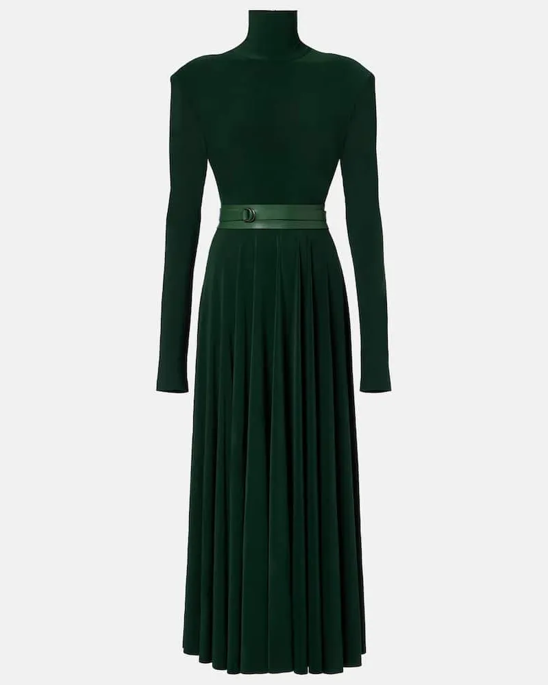 Norma Kamali Midikleid Grün