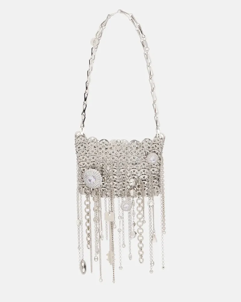 Paco Rabanne Schultertasche Judy Blane 1969 Micro Silber