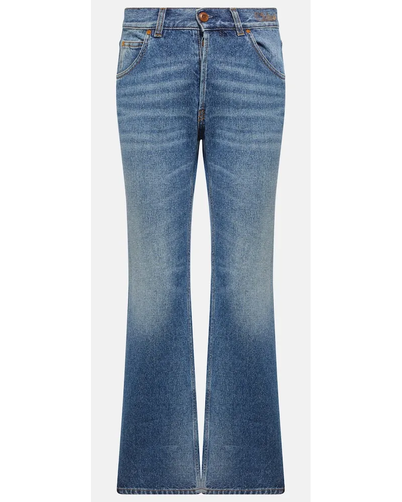 Chloé Chloe High-Rise Straight Jeans Blau