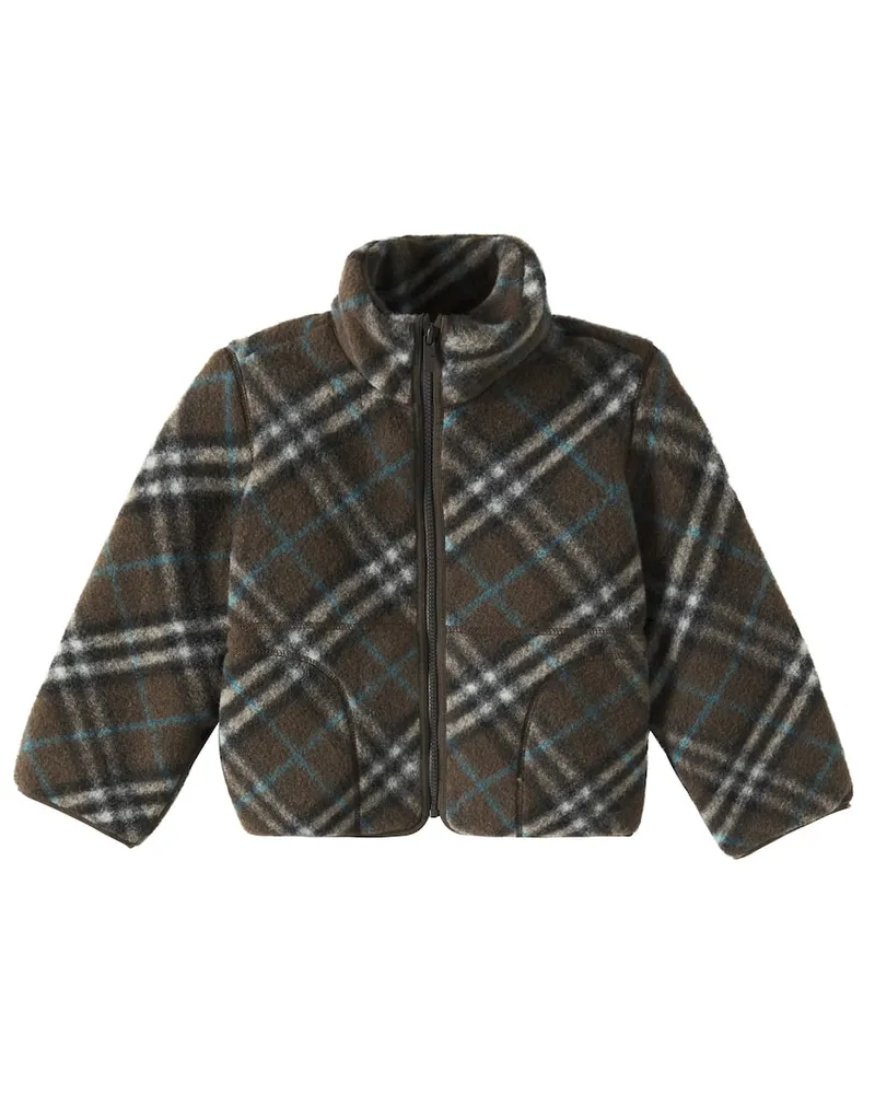 Burberry Jacke Burberry Check aus Fleece Multicolor