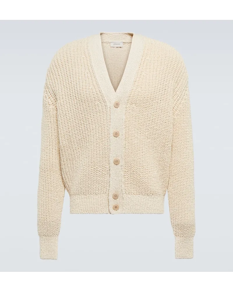 Christophe Lemaire Cardigan aus Baumwolle Beige