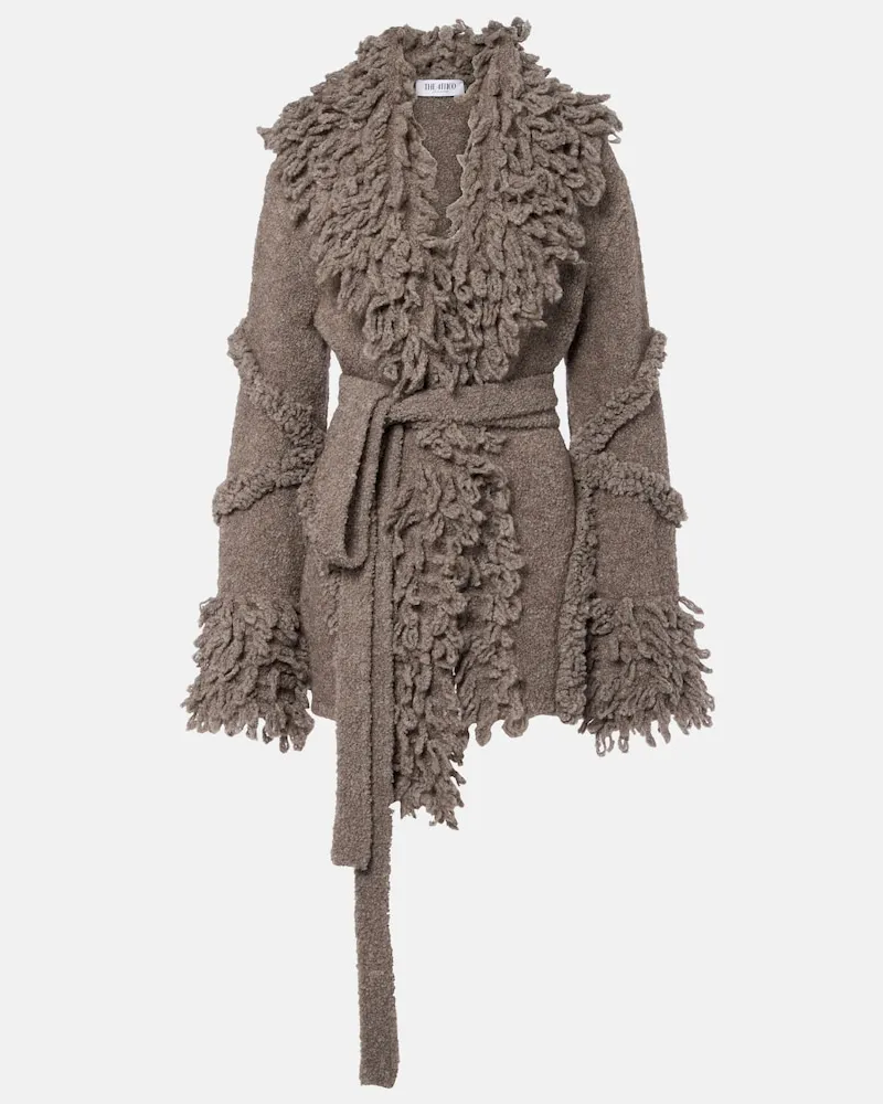 ATTICO Cardigan aus Wolle und Kaschmir Grau