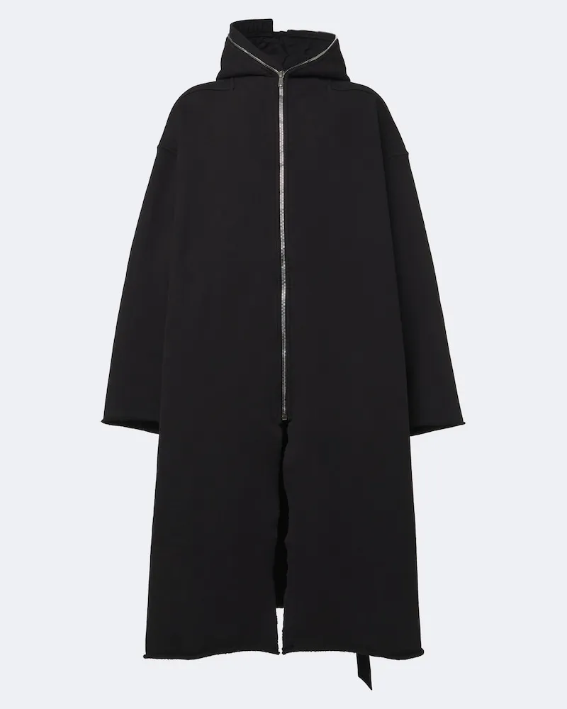 Rick Owens Mantel Gimp Wide Mac aus Baumwolle Schwarz