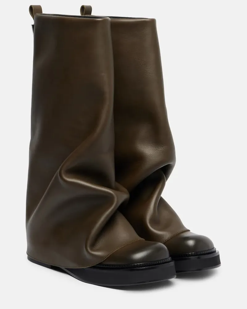 ATTICO Stiefel Robin aus Leder Grün