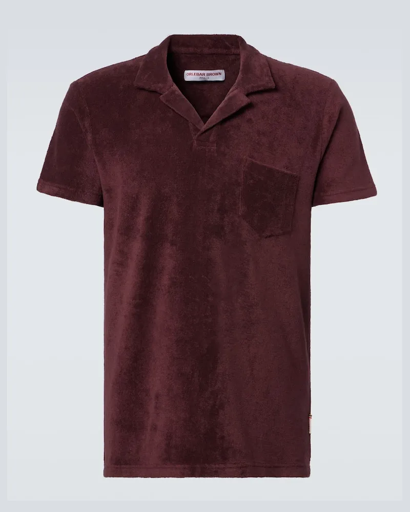 Orlebar Brown Polohemd aus Frottee Braun