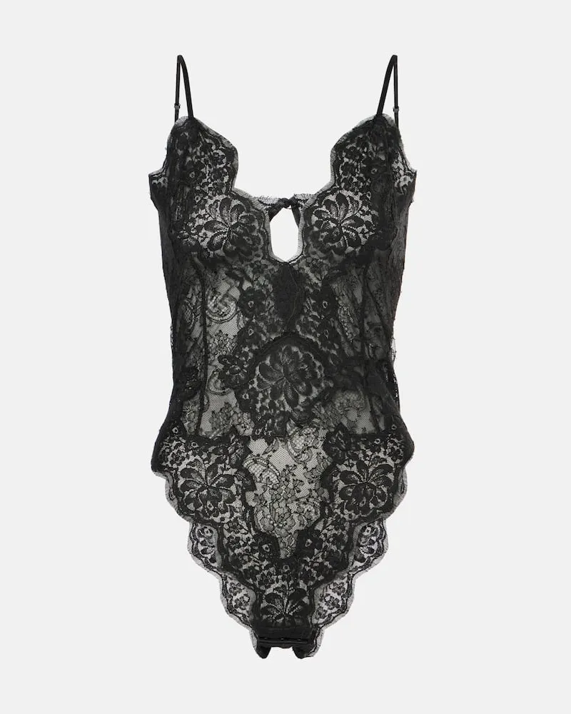Dolce & Gabbana Body aus Spitze Schwarz