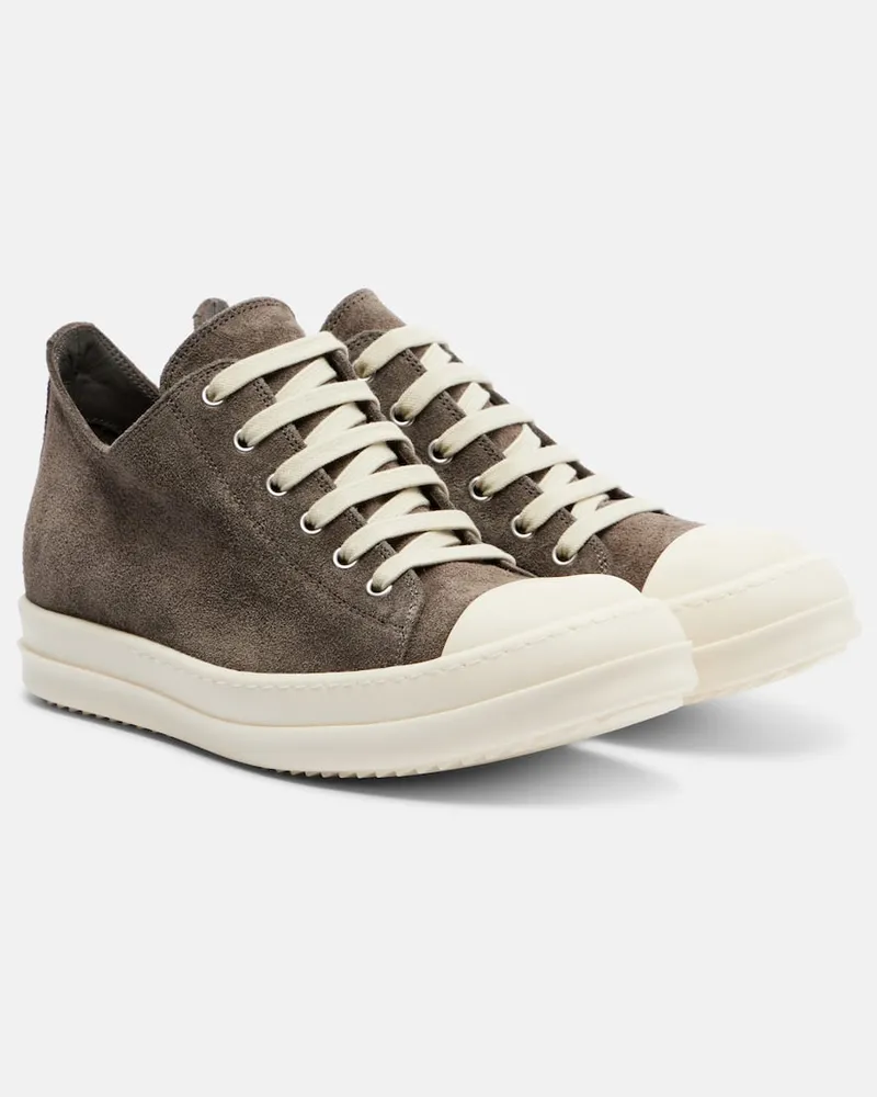 Rick Owens Sneakers aus Veloursleder Grau