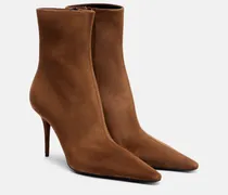 Ankle Boots Ashley 90 aus Veloursleder