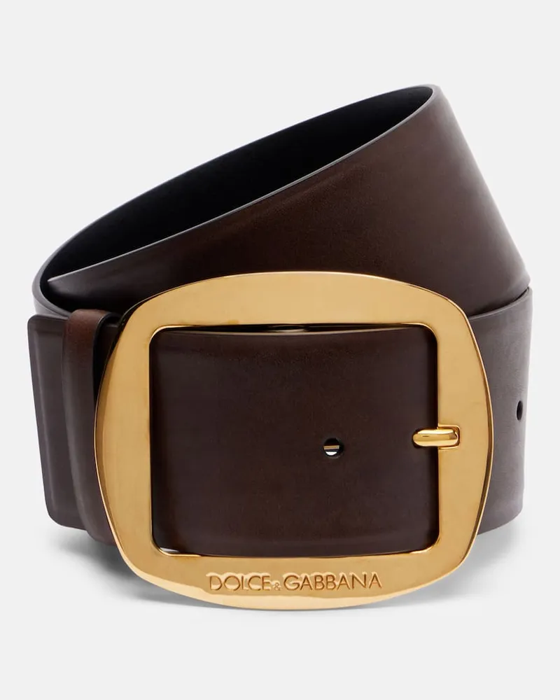 Dolce & Gabbana Gürtel aus Leder Braun