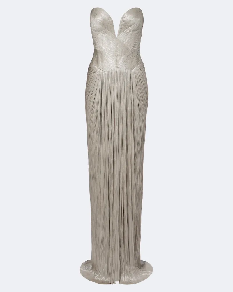 Maria Lucia Hohan Robe Noor aus Seide Silber