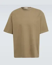 The Row T-Shirt Steven aus Baumwoll-Jersey Beige