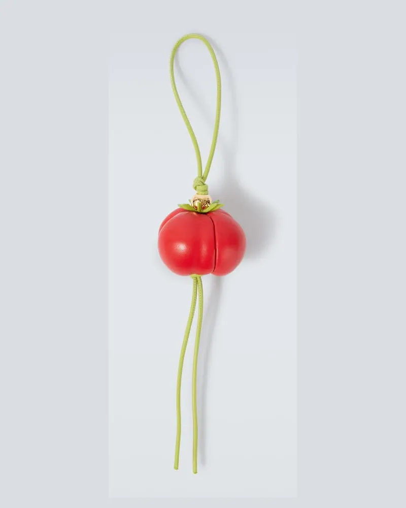 Loewe Paula's Ibiza Taschenanhänger Tomato aus Leder Rot