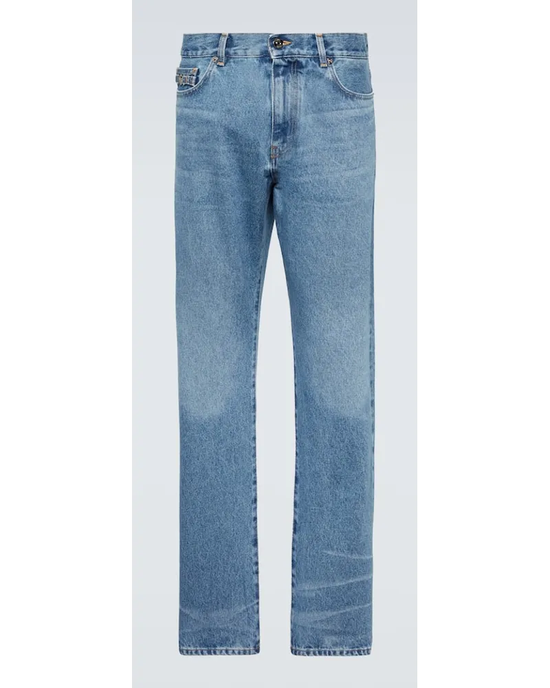 Versace Straight Jeans Blau