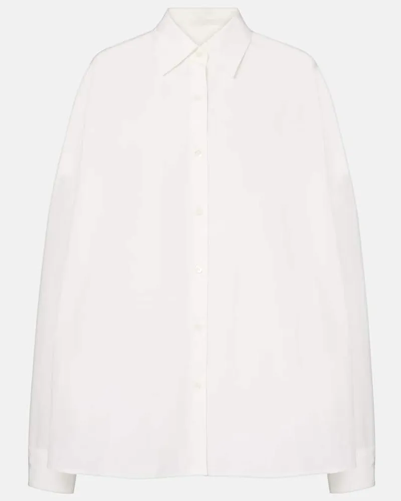 Dries van Noten Oversize-Hemd Weiß