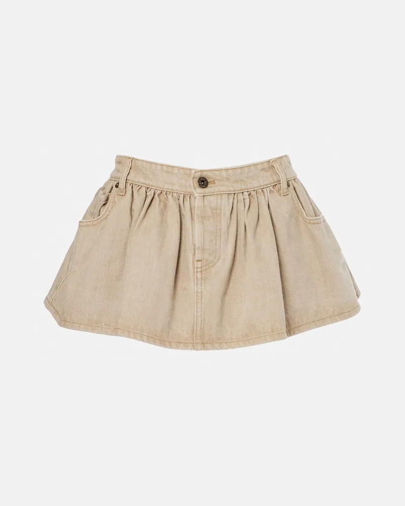 Miu Miu Jeansrock Beige