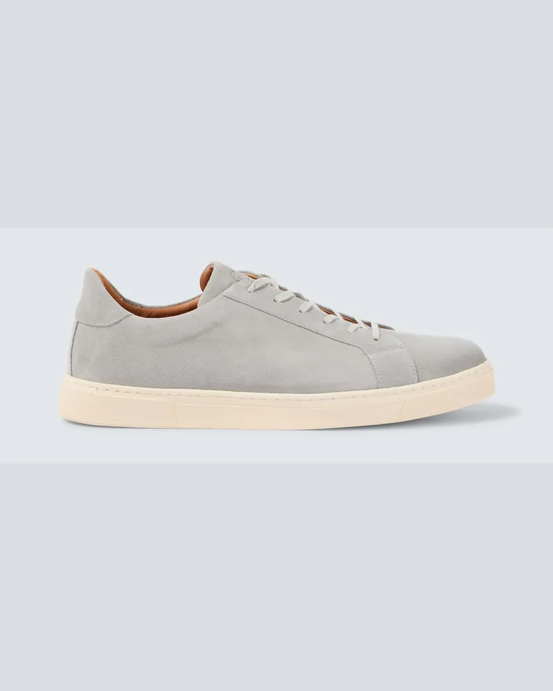 George Cleverley Sneakers Jack II aus Veloursleder Grau