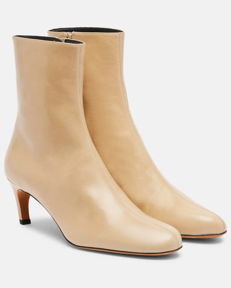 Proenza Schouler Ankle Boots Uma 60 aus Leder Beige