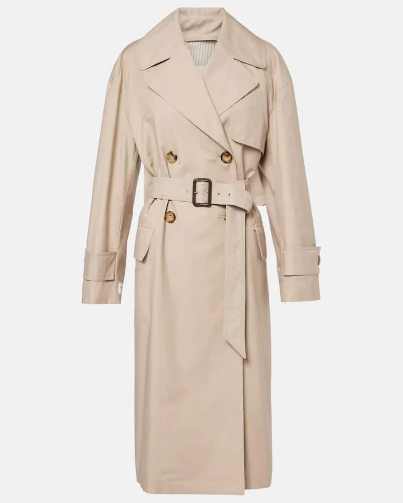 Max Mara Trenchcoat Mtrench aus Twill Braun