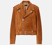 Bikerjacke Evel aus Veloursleder