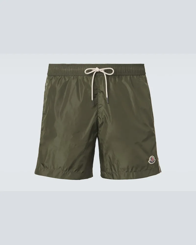 Moncler Badeshorts Archivio Grün