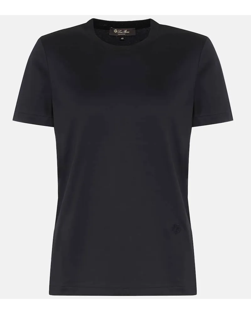 Loro Piana T-Shirt My-T aus Baumwolle Schwarz