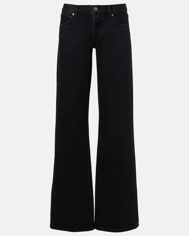 Frame Denim Wide-Leg Jeans The Grey Blau