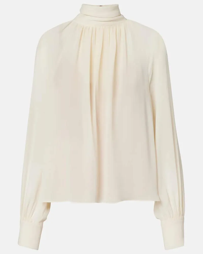 Vince Bluse aus Chiffon Beige
