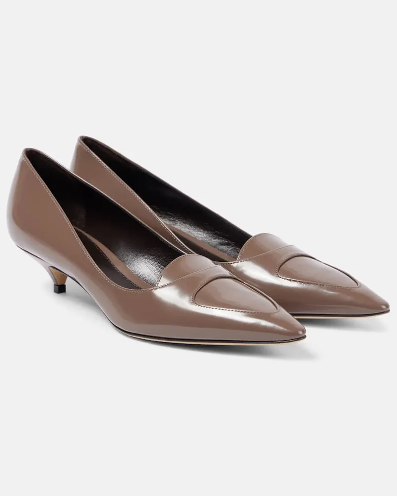 The Row Pumps Viv aus Leder Braun