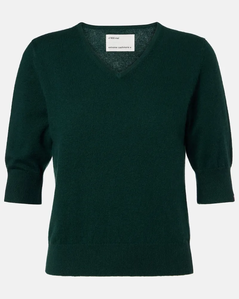 extreme cashmere Pullover n°400 Mel aus Kaschmir Grün