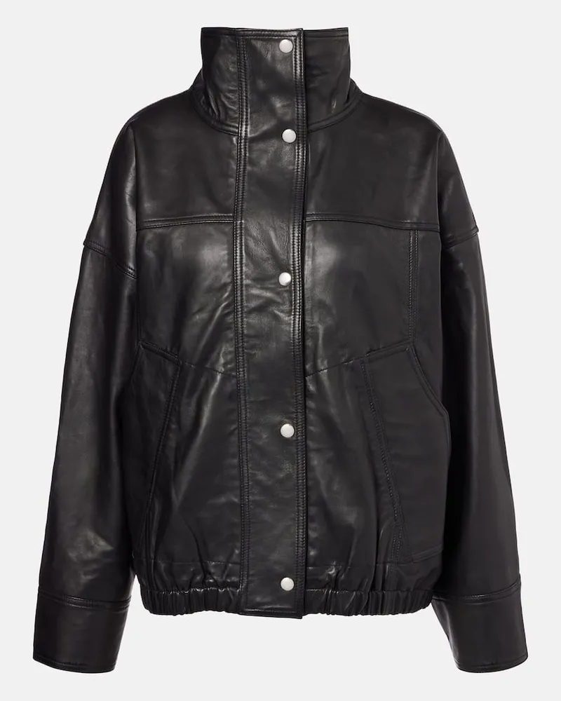 Róhe Róhe Lederjacke Schwarz