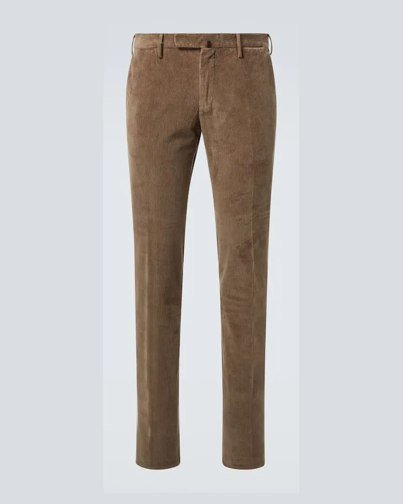 Slowear Chinohose aus Baumwoll-Cord Braun