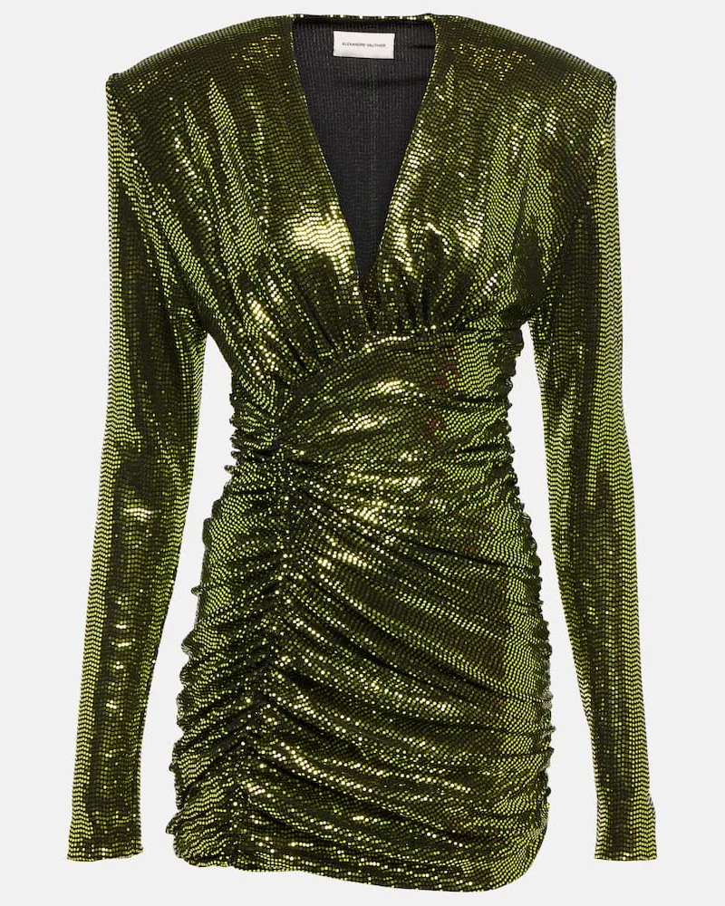 Alexandre Vauthier Verziertes Minikleid Grün