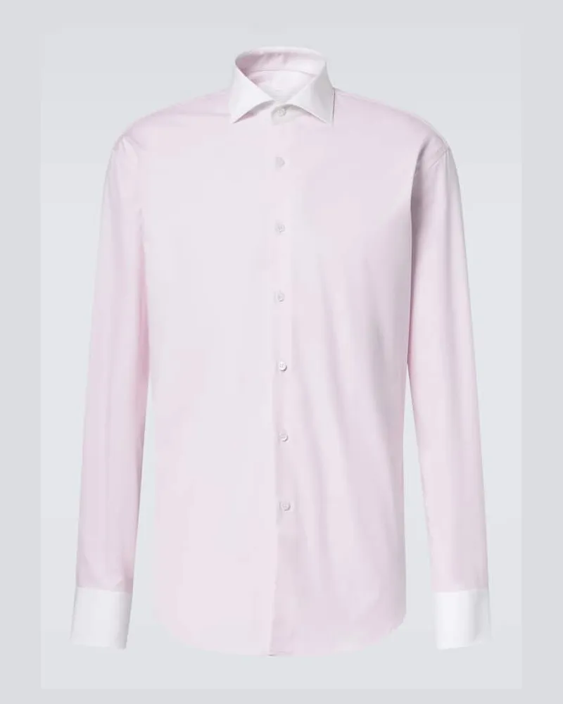 Prada Oxford-Hemd aus Baumwolle Rosa