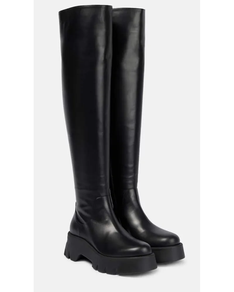Gianvito Rossi Stiefel aus Leder Schwarz