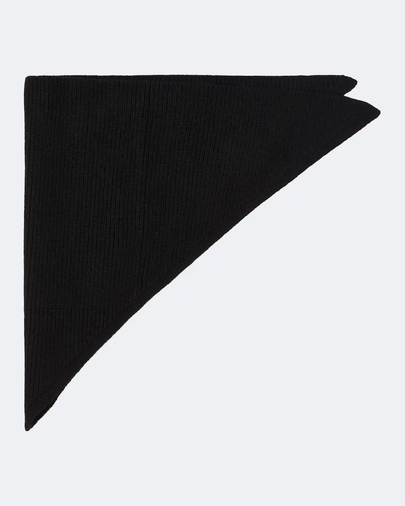 Studio Nicholson Schal aus Wolle Schwarz