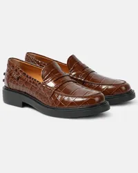 TOD'S Loafers aus Leder Braun