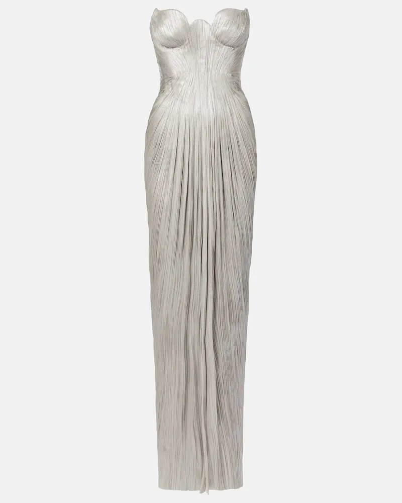 Maria Lucia Hohan Robe Jasleen aus Seide Metallic