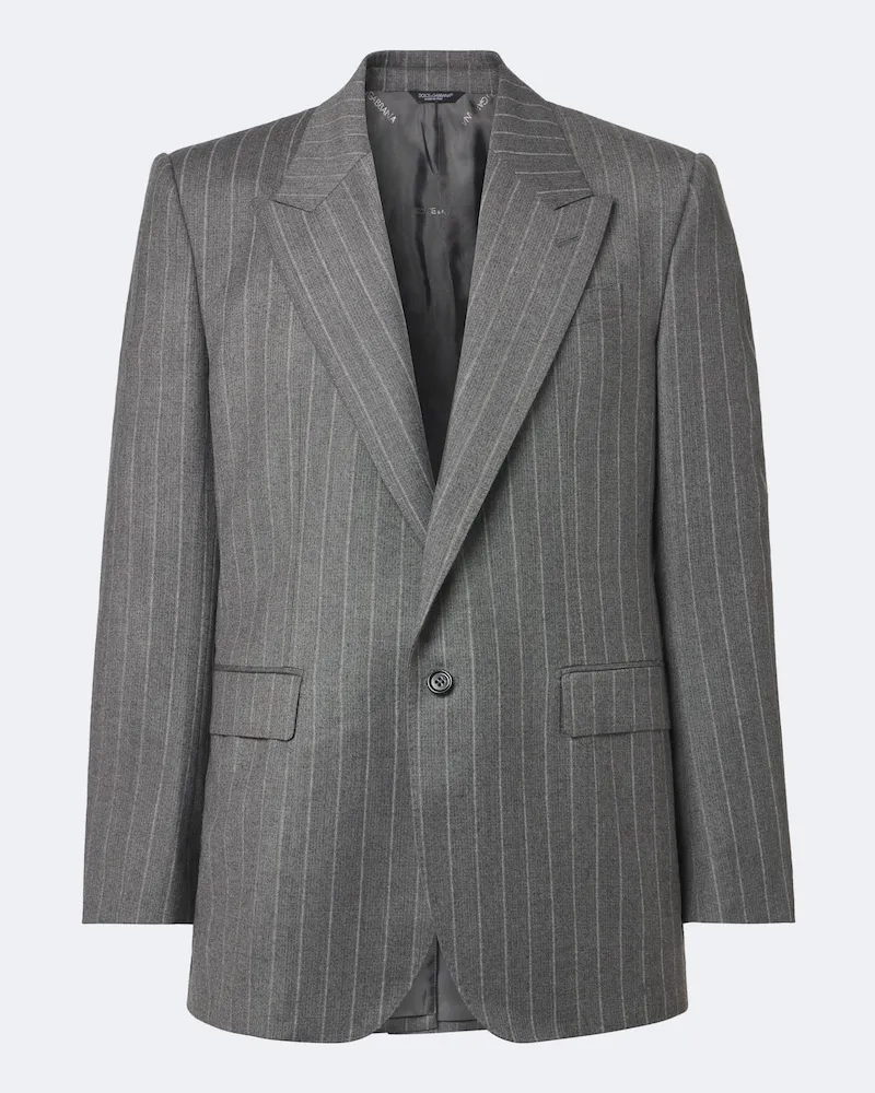Dolce & Gabbana Blazer aus Schurwolle Grau