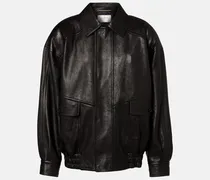 Oversize-Lederjacke