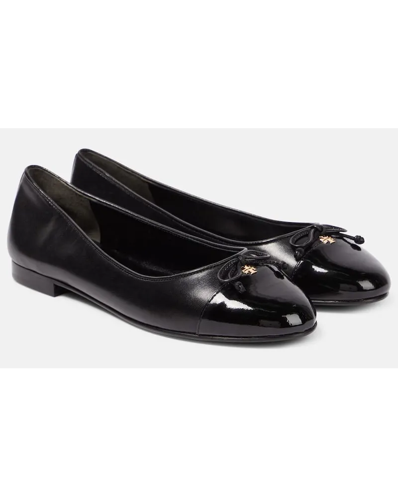 Tory Burch Ballerinas aus Leder Schwarz