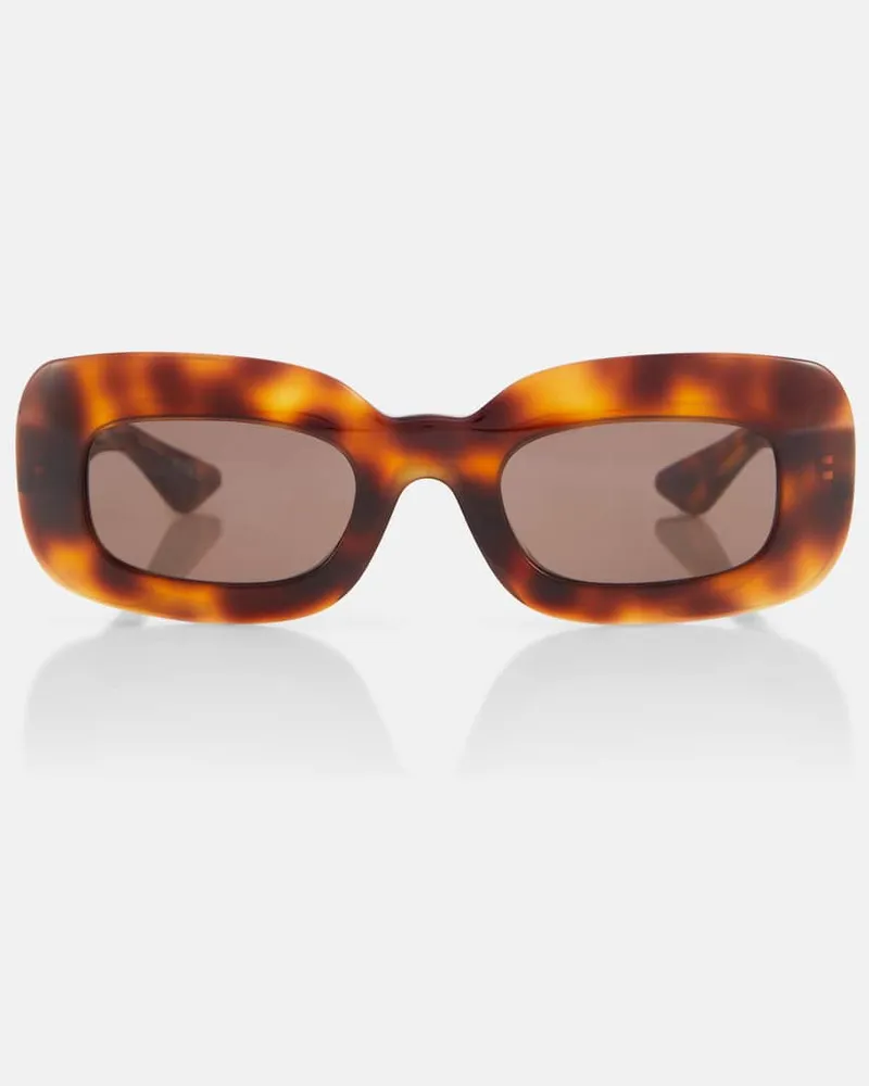 KHAITE X Oliver Peoples Eckige Sonnenbrille 1966C Braun