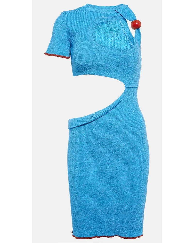Jacquemus Minikleid La Robe Brilho Blau
