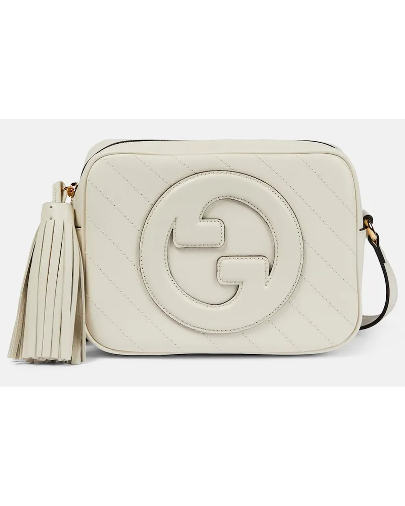 Gucci Schultertasche  Blondie Small aus Leder Weiss