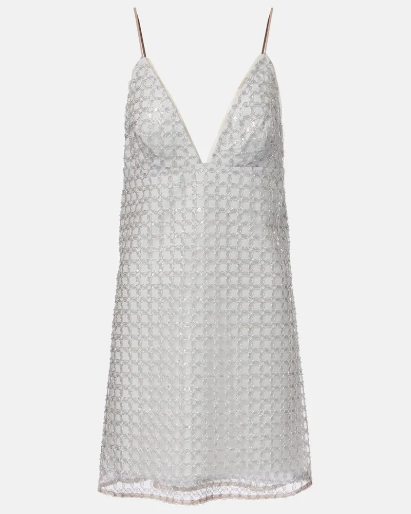 ROTATE Birger Christensen Minikleid Silber