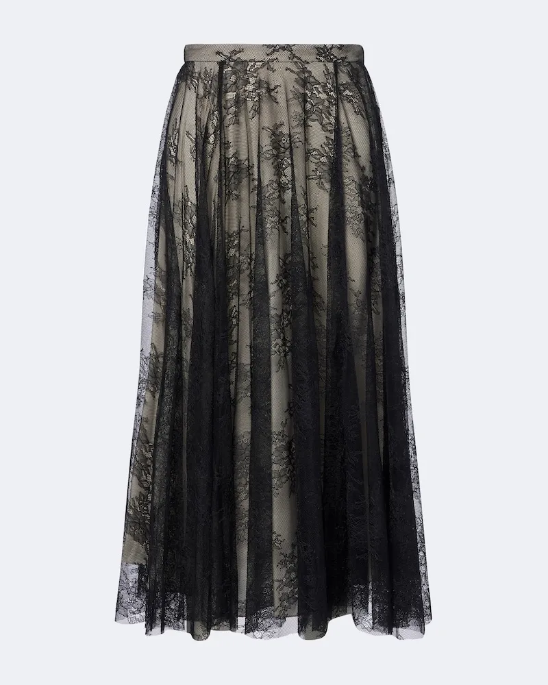 Erdem Midirock aus Spitze Schwarz