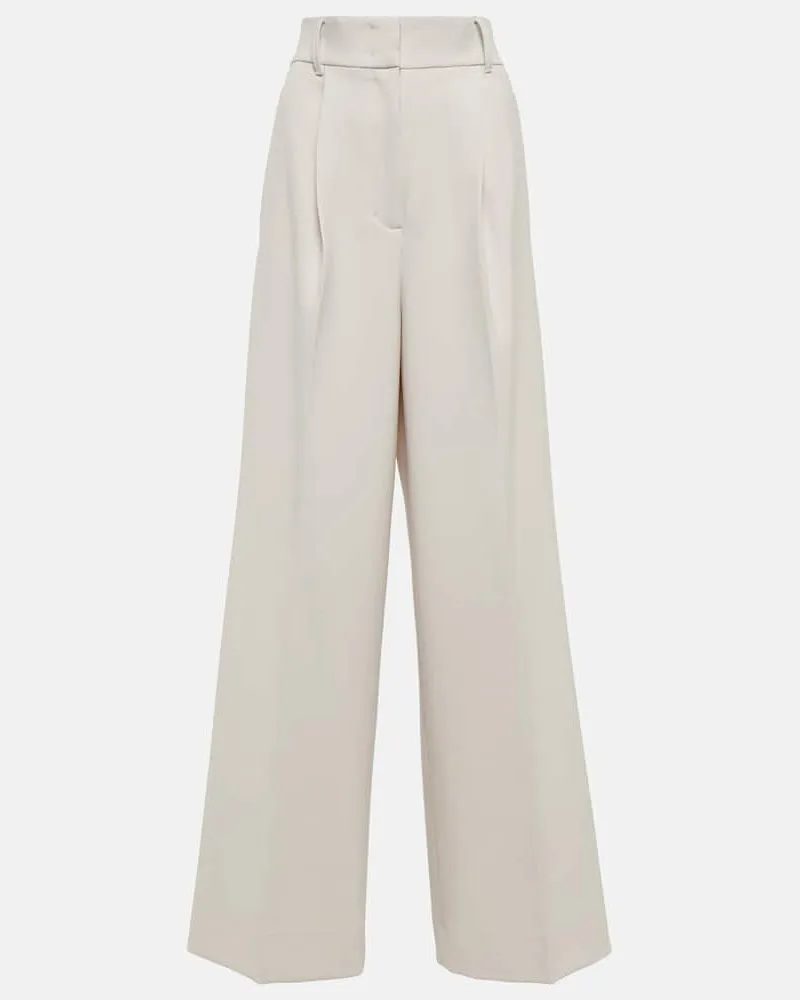 Dorothee Schumacher High-Rise-Hose aus einem Wollgemisch Weiß