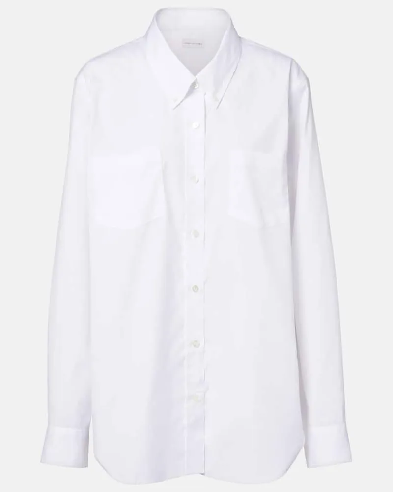 Dries van Noten Hemd aus Baumwollpopeline Weiß